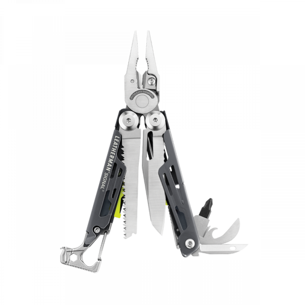 832737 Мультиинструмент LEATHERMAN SIGNAL GRAY, синтетичний чохол, картонна коробка