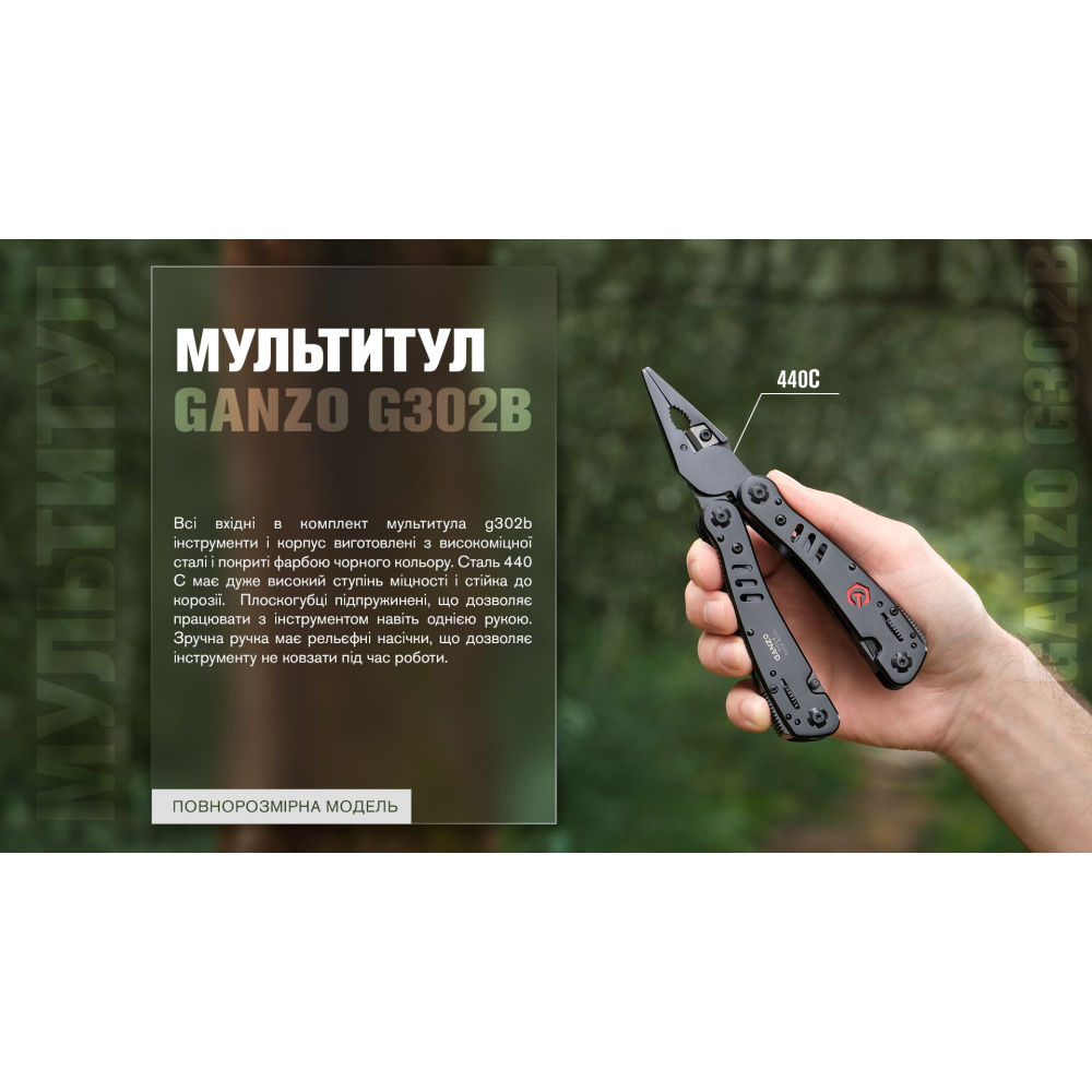 Мультитул Multi Tool Ganzo G302-В