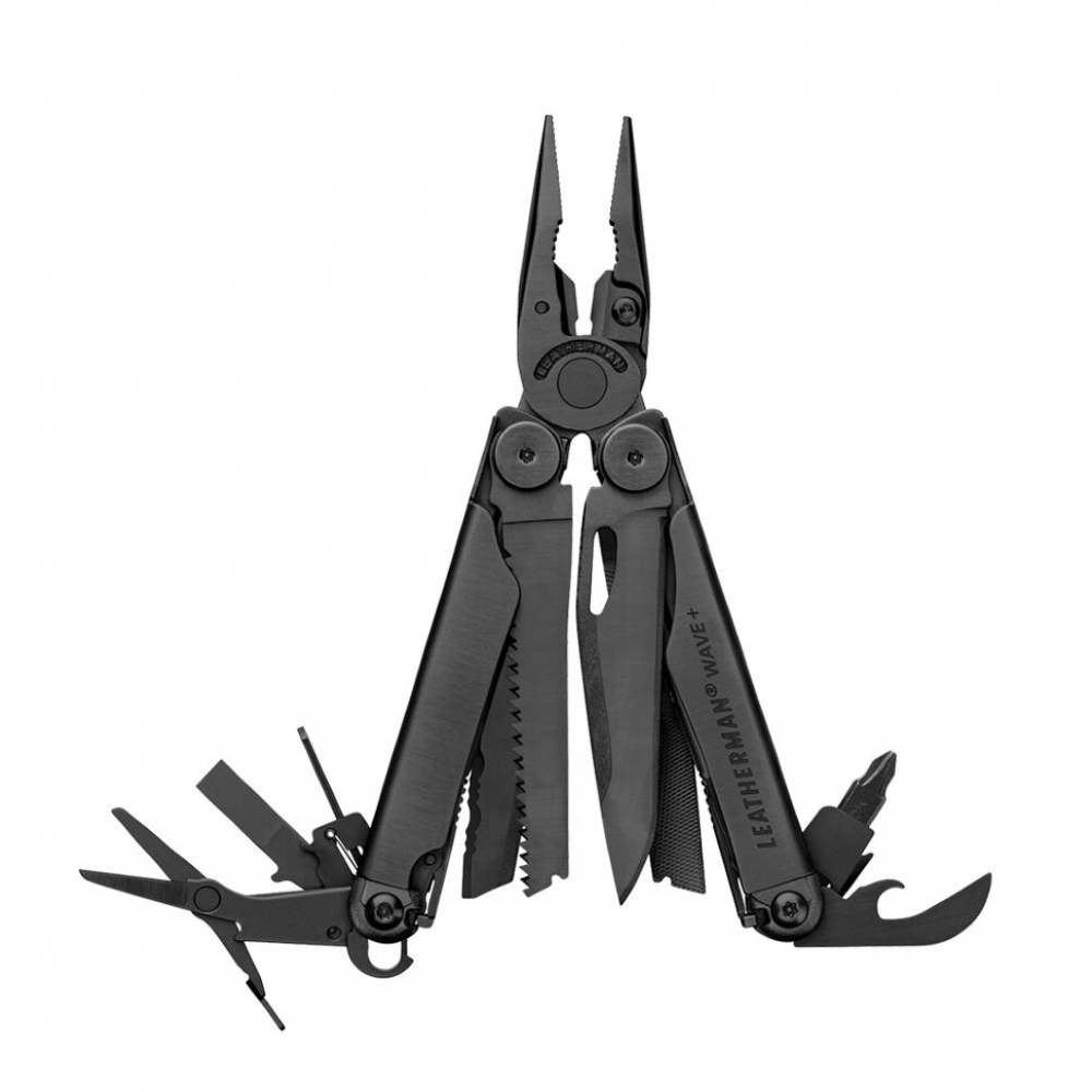 Мультитул Leatherman Wave Plus Black, синтетичний чохол, карт.коробка 832526