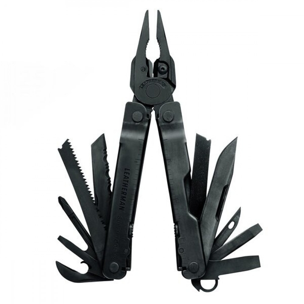 Мультитул Leatherman Super Tool 300 BLACK, чохол MOLLE (камо), картонна коробка