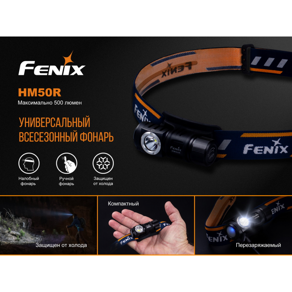 Ліхтар налобний Fenix HM50R