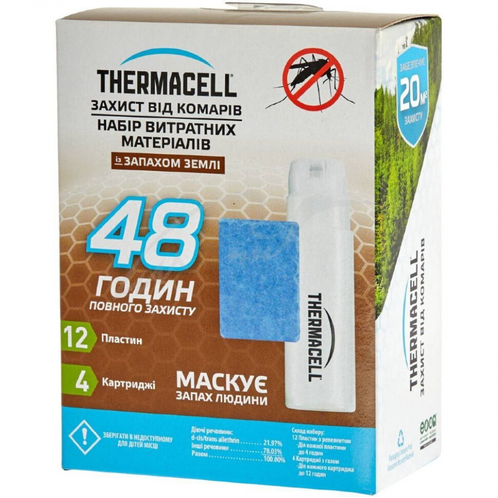 Картридж Thermacell E-4 Repellent Refills – Earth Scent 48 ч.