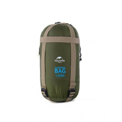 Спальник надлегкий Naturehike Ultra light LW 180 NH15S003-D, (20°C), p-p M, лівий, темно-зелений