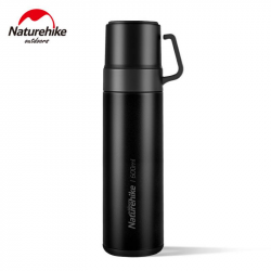 Термос Naturehike NH17S020-B, 304 сталь, 0.6 л, чорний