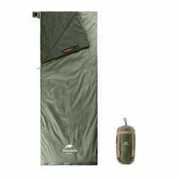 Спальник надлегкий Naturehike Summer LW180 NH21MSD09, (15°C), p-p XL, зелений