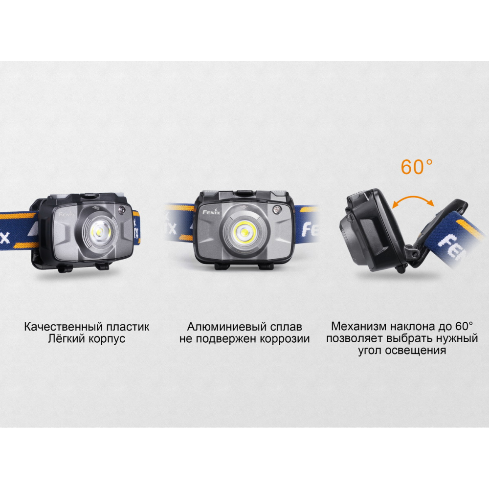 Ліхтар налобний Fenix HL30 2018 Cree XP-G3 сірий