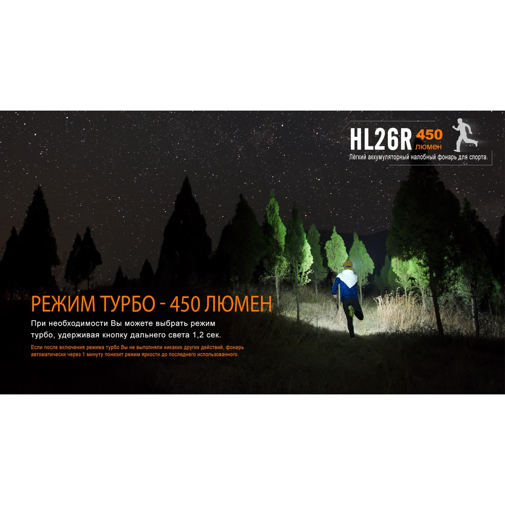 Ліхтар налобний Fenix HL26R чорний